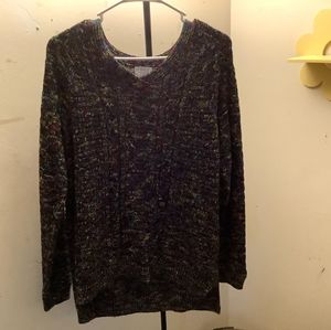 Black muti-colored sweater